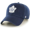 casquette-courbee-bleue-marine-toronto-maple-leafs-nhl-clean-up-47-brand