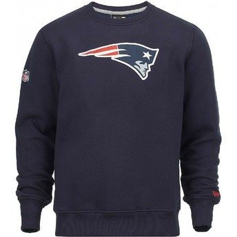 Sweat-shirt bleu Crew Neck New England Patriots NFL New Era