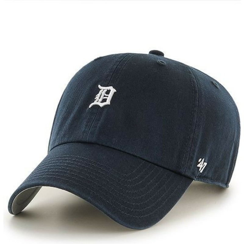 casquette-courbee-bleue-marine-avec-mini-logo-detroit-tigers-mlb-clean-up-47-brand