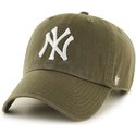 casquette-courbee-marron-new-york-yankees-mlb-clean-up-47-brand