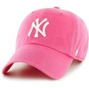 casquette-courbee-rose-new-york-yankees-mlb-clean-up-47-brand