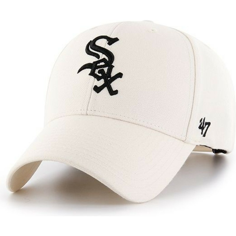 casquette-courbee-creme-snapback-chicago-white-sox-mlb-mvp-47-brand