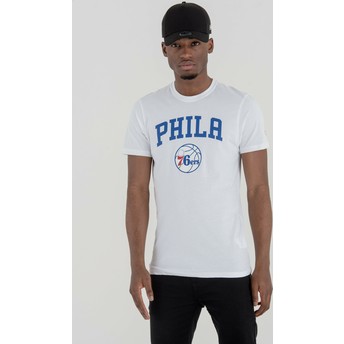 T-shirt à manche courte blanc Philadelphia 76ers NBA New Era