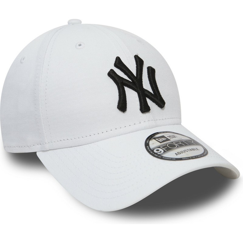 casquette-courbee-blanche-ajustable-9forty-essential-new-york-yankees-mlb-new-era