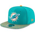 casquette-plate-bleue-snapback-9fifty-sideline-miami-dolphins-nfl-new-era