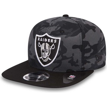 Casquette plate camouflage snapback 9FIFTY Mesh Overlay Oakland Raiders NFL New Era