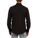 chemise-a-manche-longue-noire-everett-solid-black-volcom