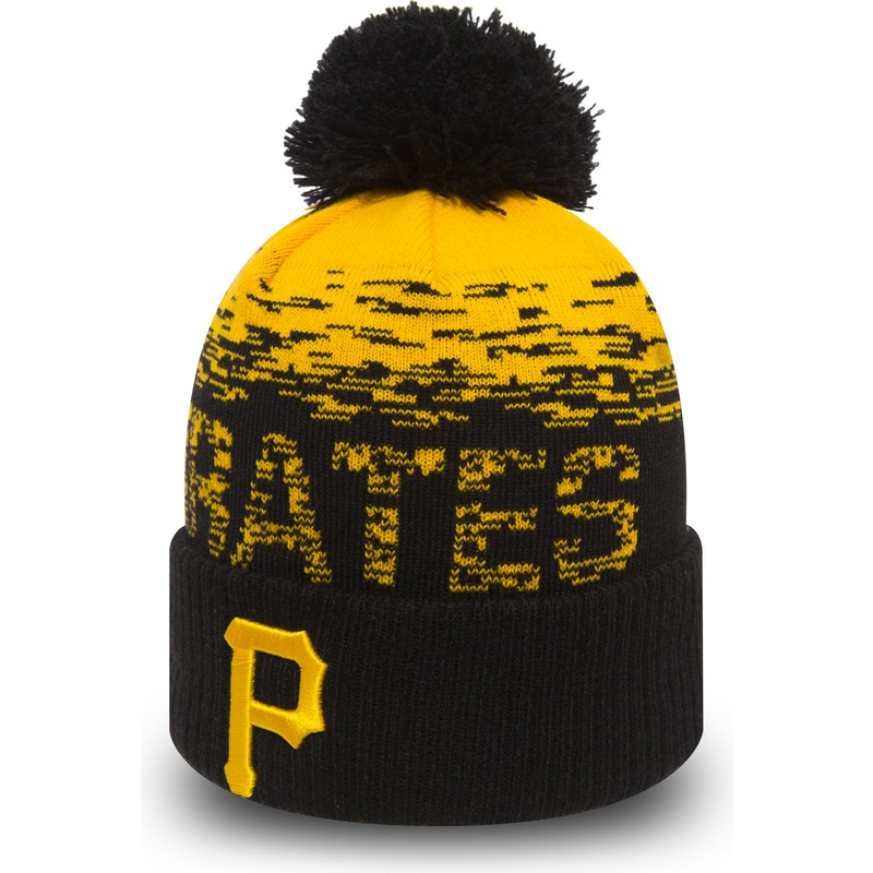bonnet-jaune-avec-pompom-cuff-knit-sport-pittsburgh-pirates-mlb-new-era