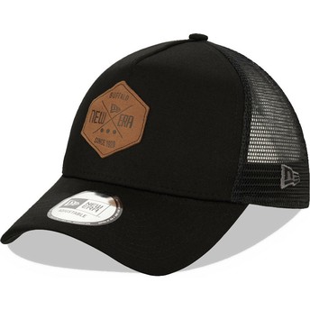 Casquette trucker noire A Frame 9FORTY Heritage Patch New Era