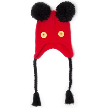 Bonnet rouge et noir sherpa Mickey Mouse Disney Difuzed
