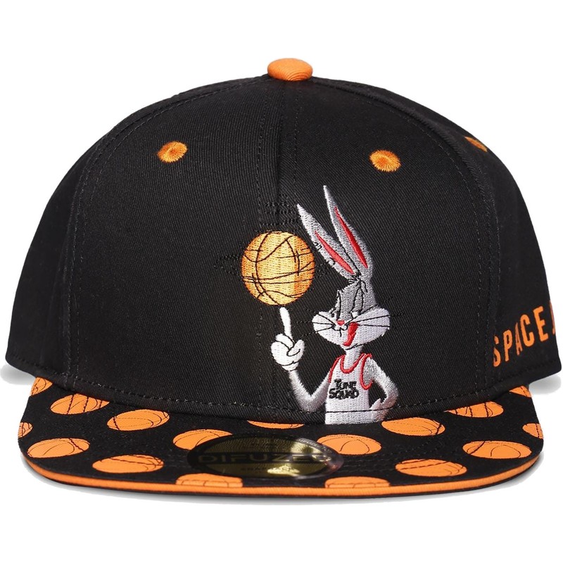 Casquette plate noire snapback Bugs 