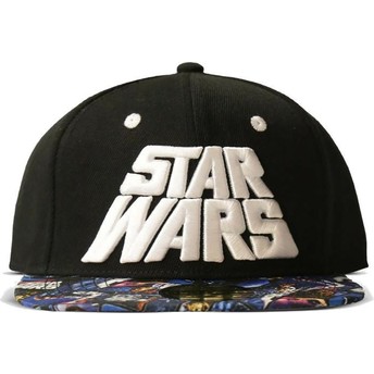 Casquette plate noire snapback All-Over Print Poster Star Wars Difuzed