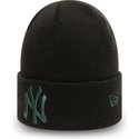 bonnet-noir-avec-logo-bleu-knit-cuff-league-essential-new-york-yankees-mlb-new-era