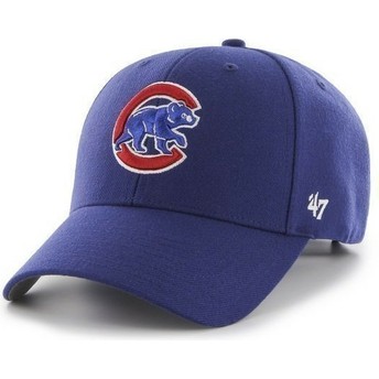 Casquette à visière courbée bleue unie MLB Chicago Cubs 47 Brand