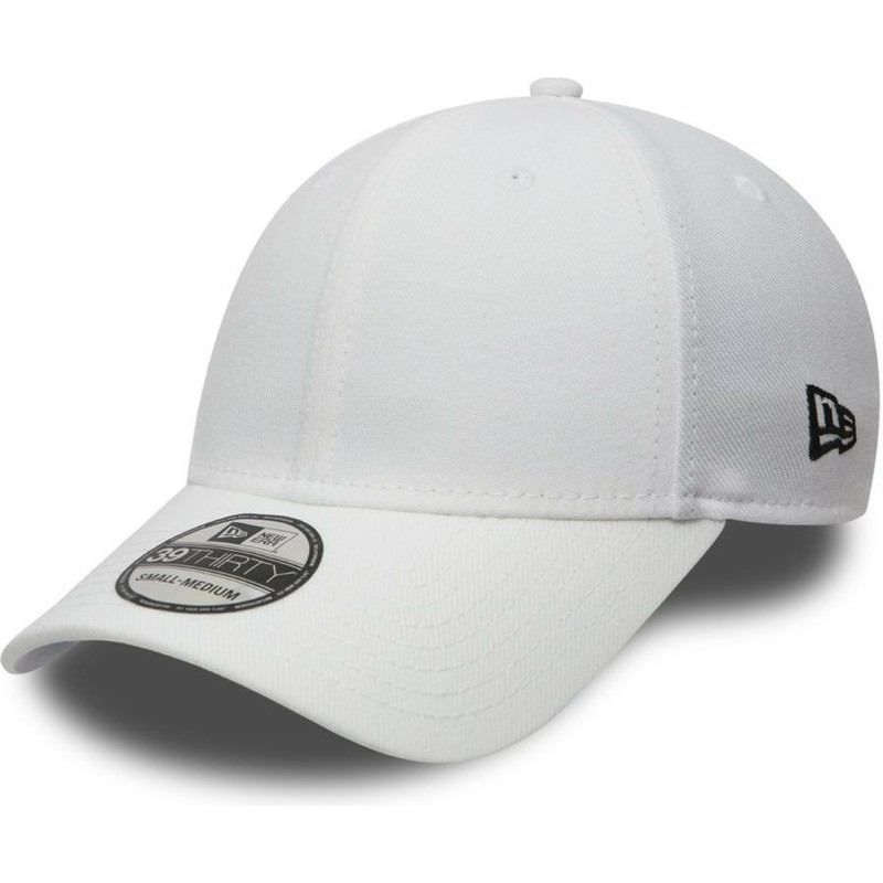 casquette-courbee-blanche-ajustee-39thirty-basic-flag-new-era