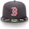 casquette-plate-bleue-marine-ajustee-59fifty-authentic-on-field-boston-red-sox-mlb-new-era